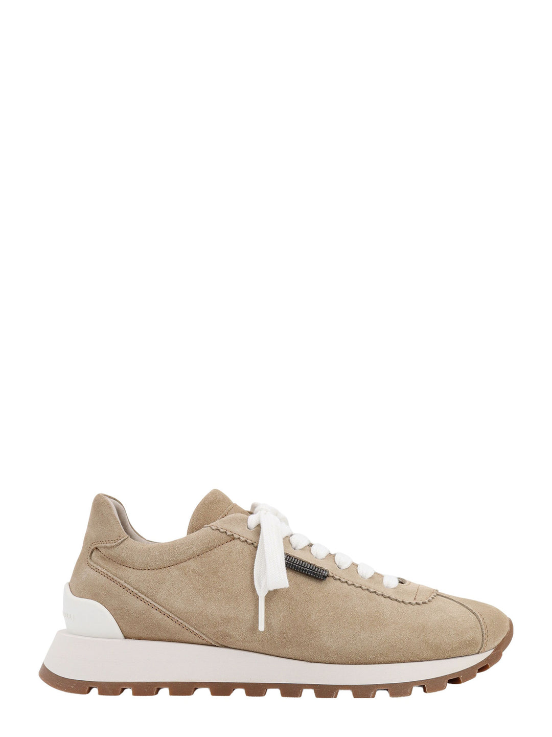 Suede sneakers with iconic jewel application