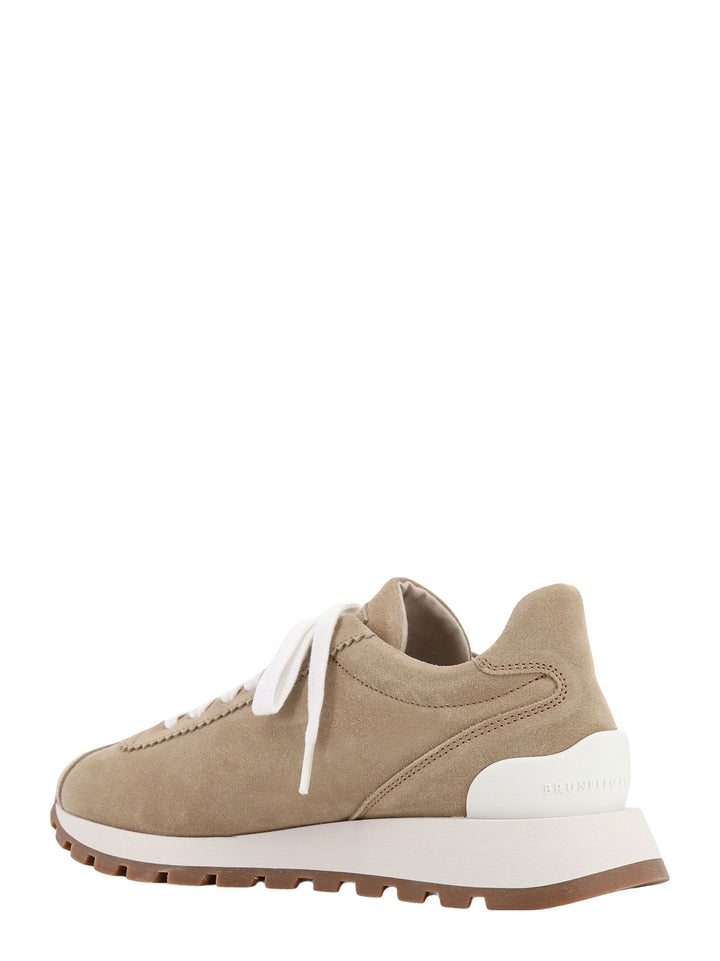 Suede sneakers with iconic jewel application