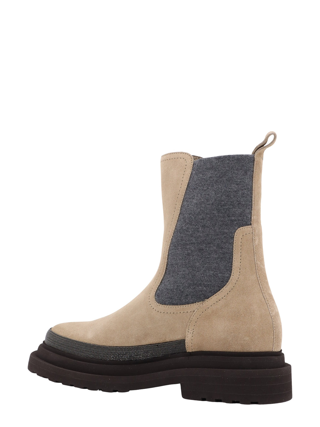 Suede ankle boots with Precious Contour