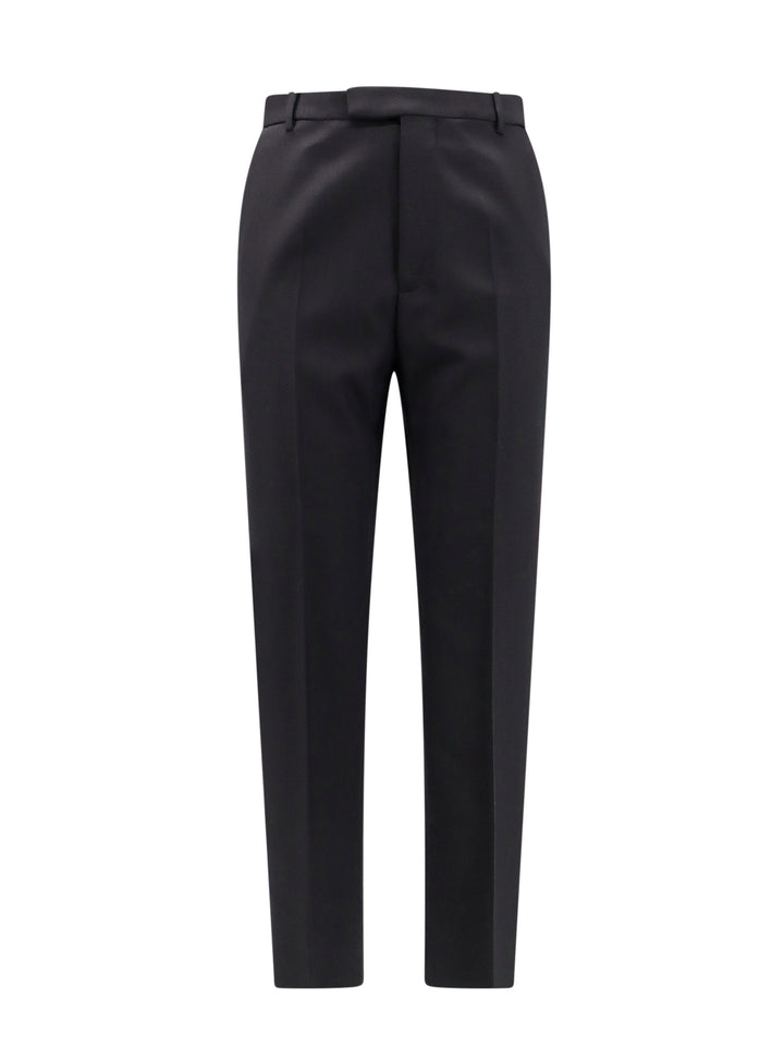 Wool blend trouser with ton sur ton Gucci emboridered logo