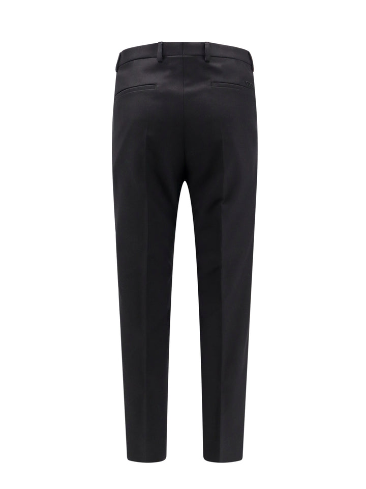 Wool blend trouser with ton sur ton Gucci emboridered logo