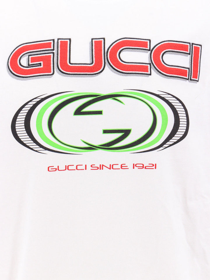 Cotton t-shirt with frontal GG print