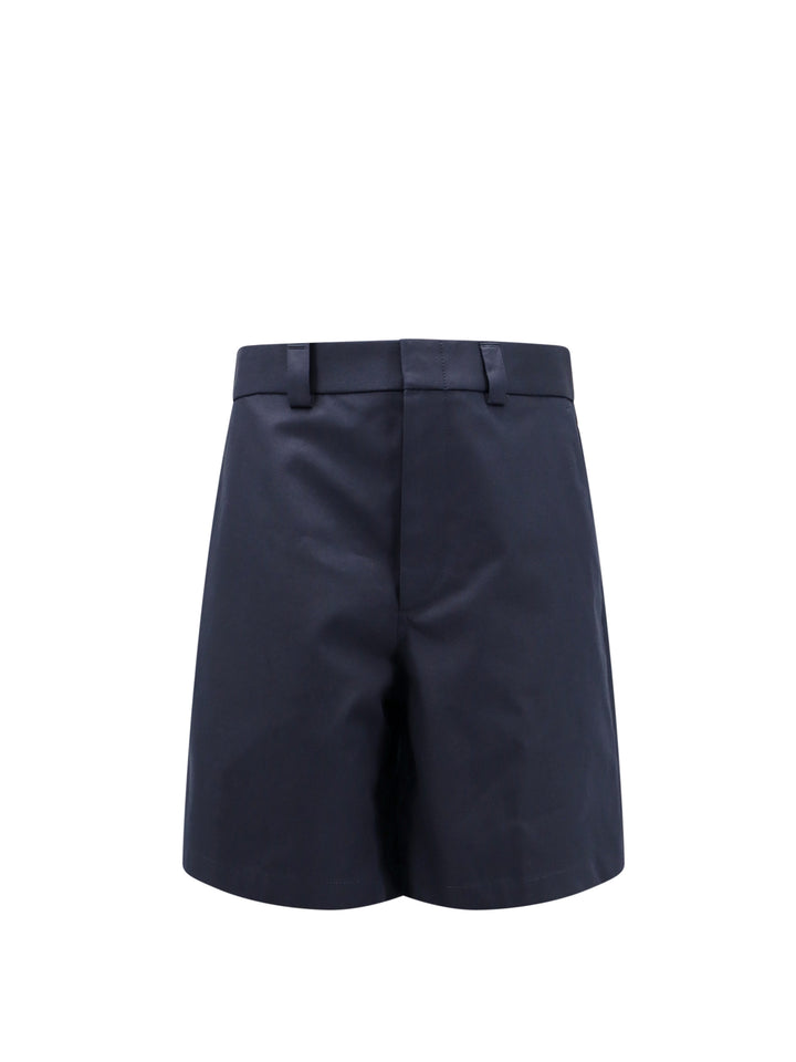 Cotton bermuda shorts with Web detail