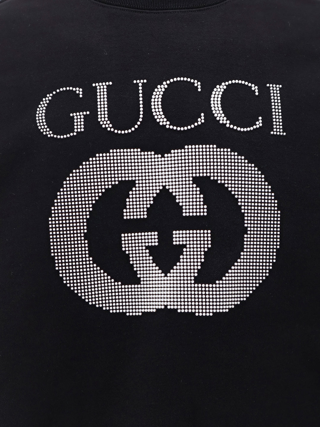 Cotton sweatshirt with embossed Gucci GG logo