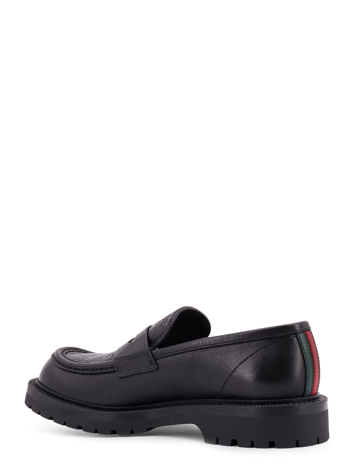 Leather loafer with GG embossed motif