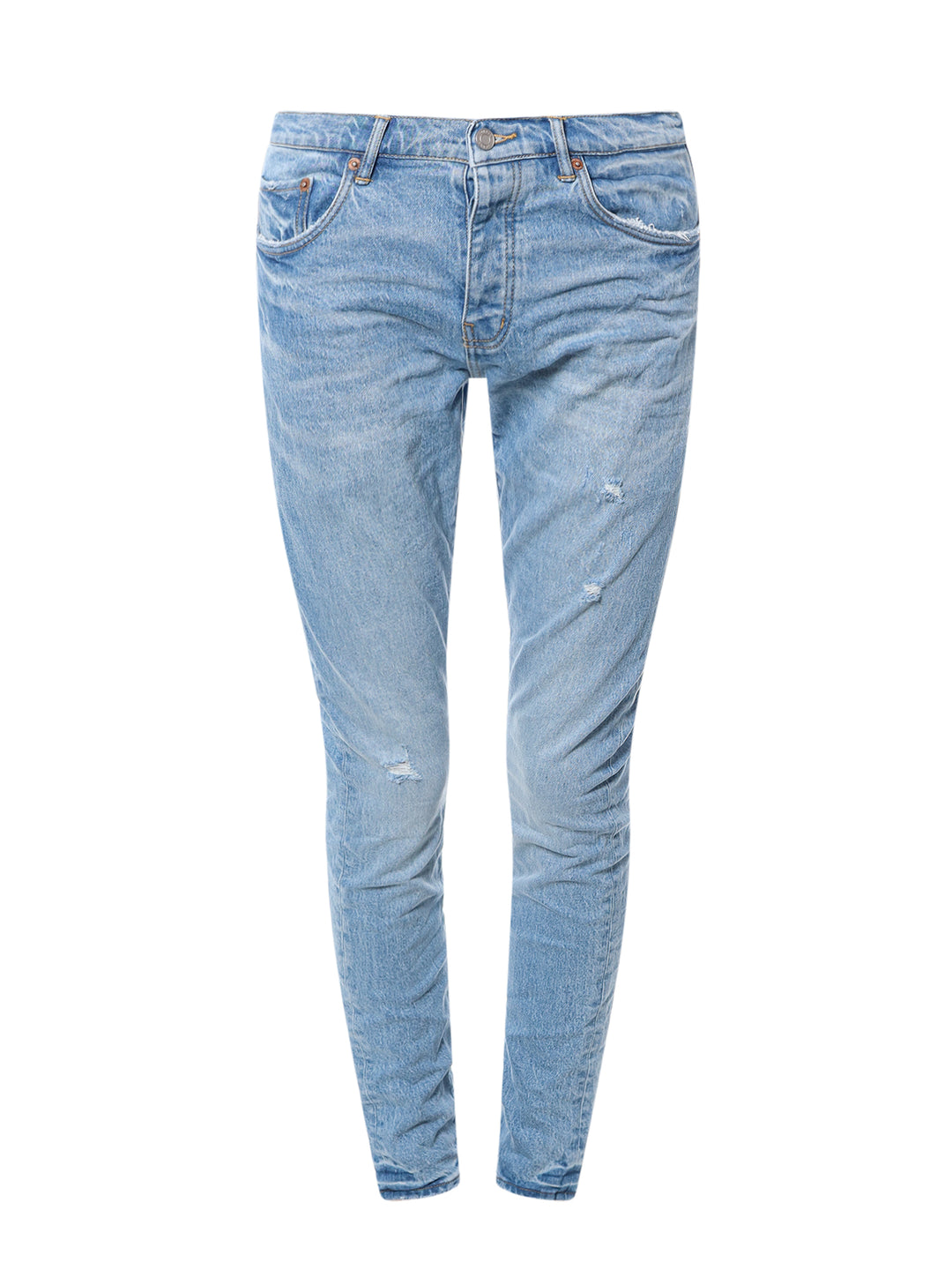 Cotton jeans with back logo patch