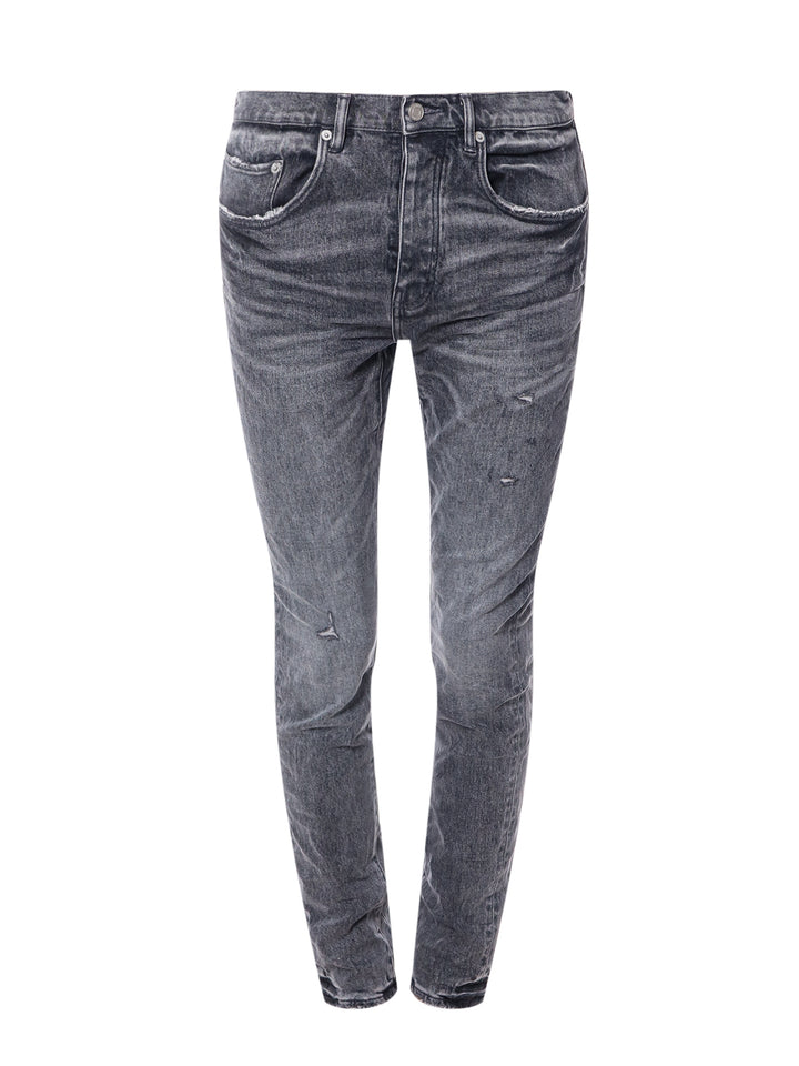 Cotton jeans with back logo patch