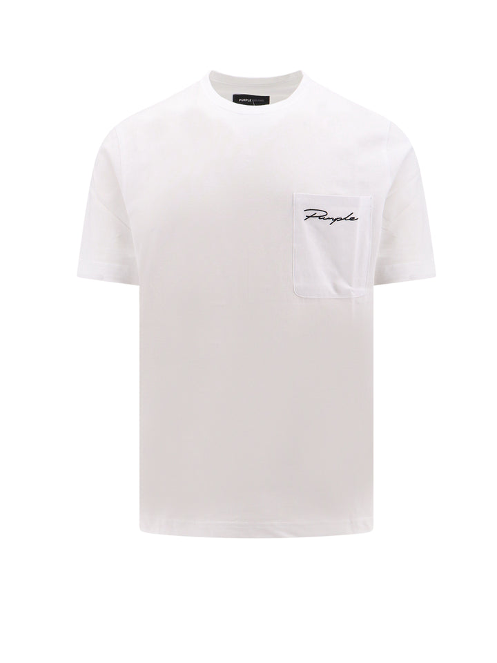 Cotton t-shirt with embroidered logo