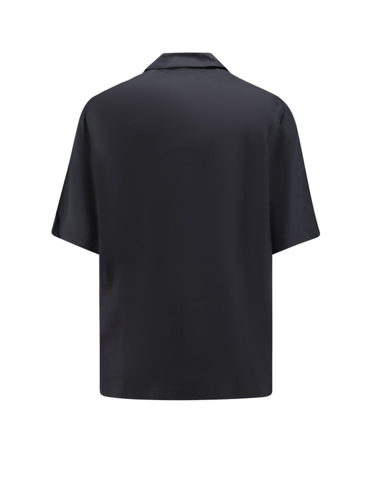 Lyocell shirt with frontal logo