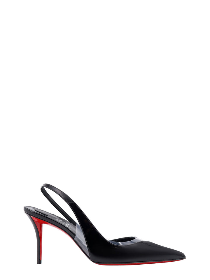 Patent leather slingback