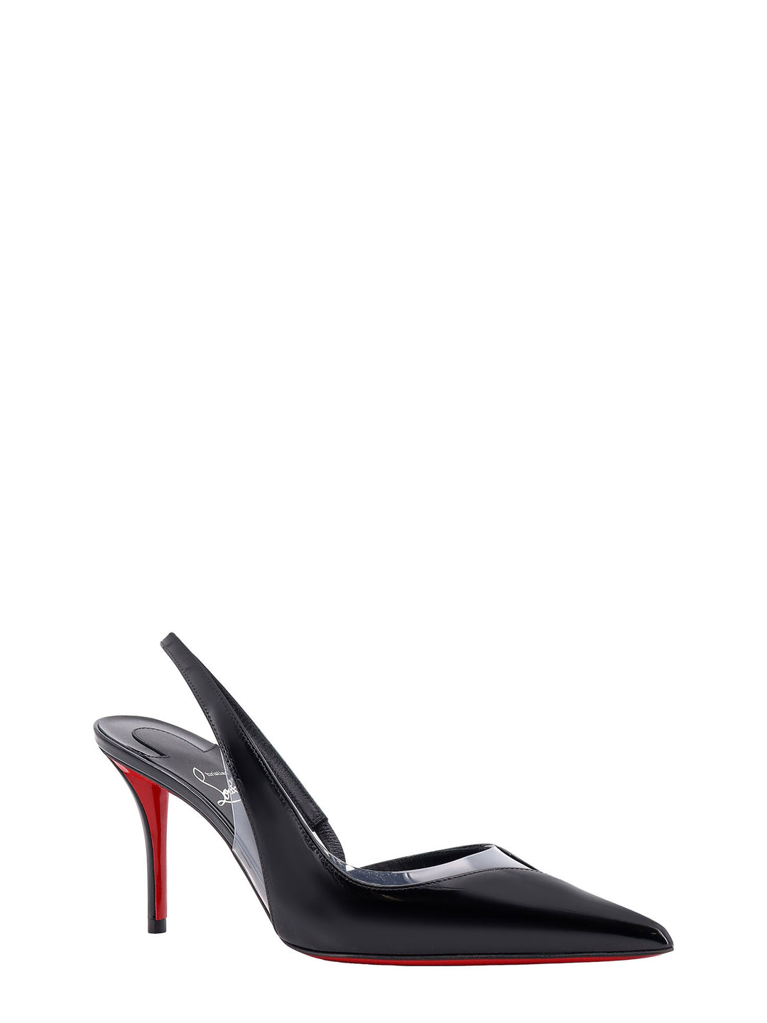 Patent leather slingback