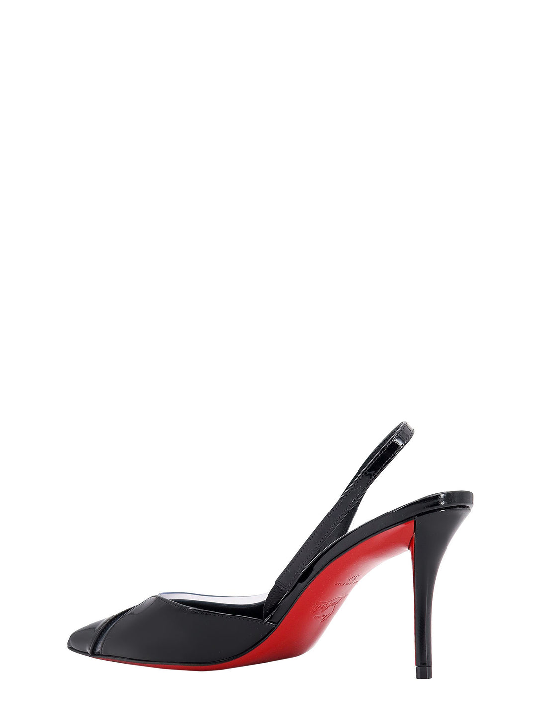 Patent leather slingback