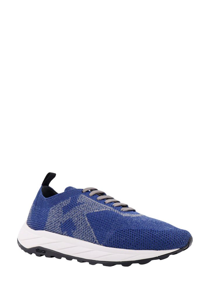 Perforated fabric sneakers