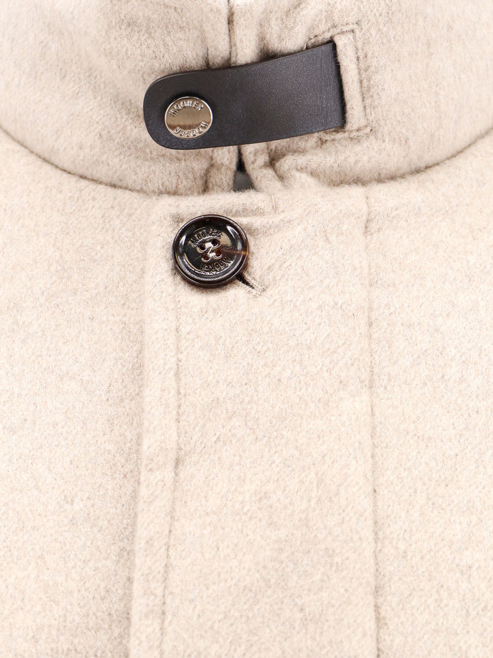 Baby cashmere coat with internal padding