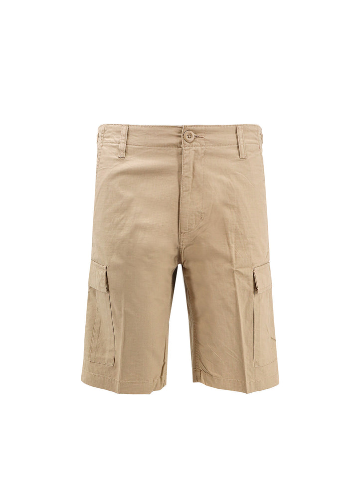 Multi-pocket cotton bermuda shorts