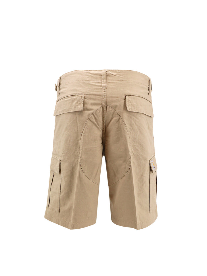 Multi-pocket cotton bermuda shorts