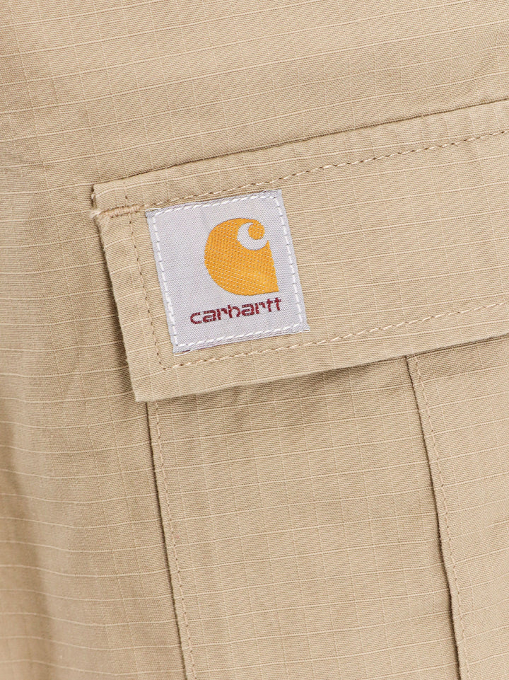 Multi-pocket cotton bermuda shorts