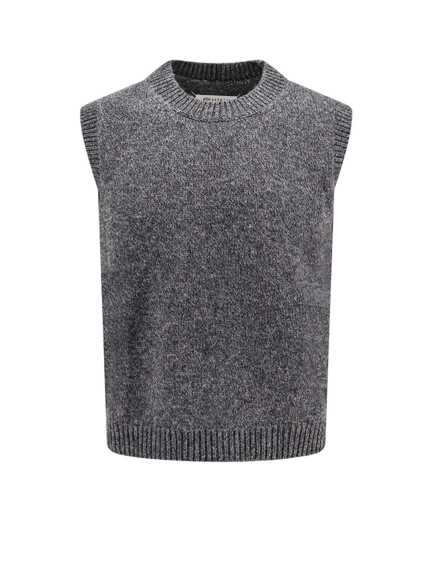 Melange wool vest