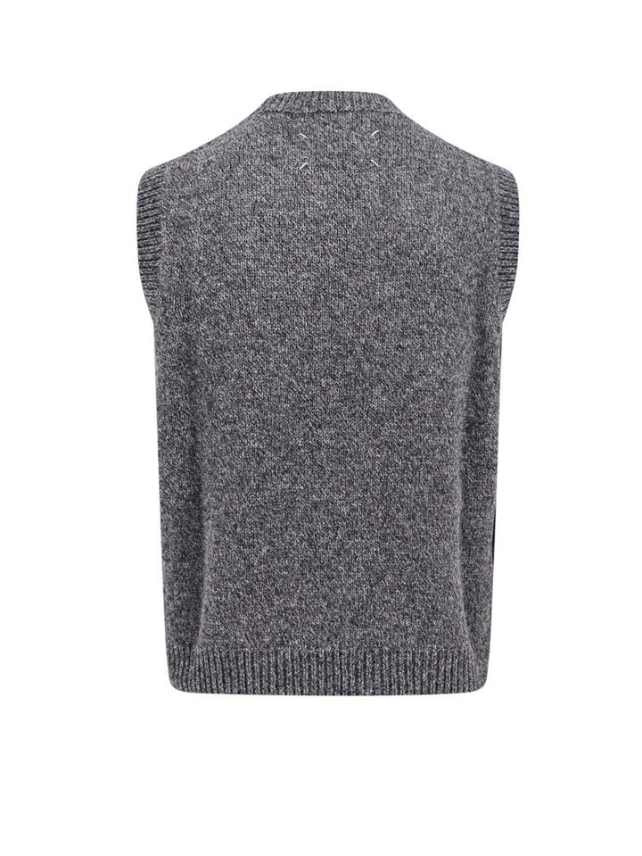 Melange wool vest