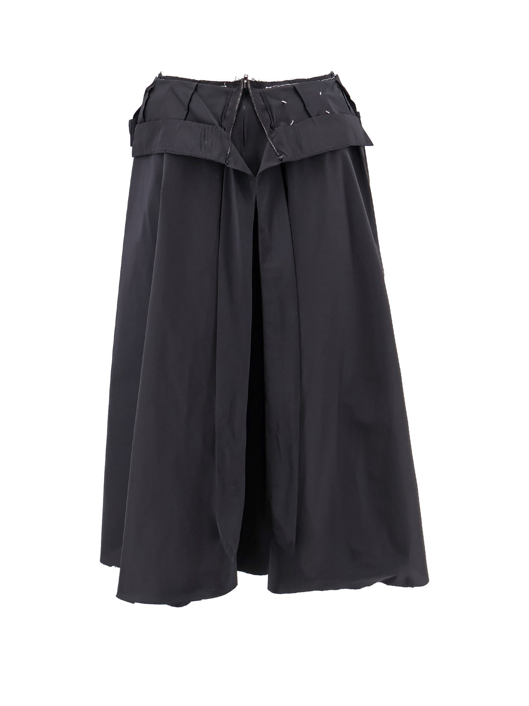 Taffetà skirt with frontal folded insert