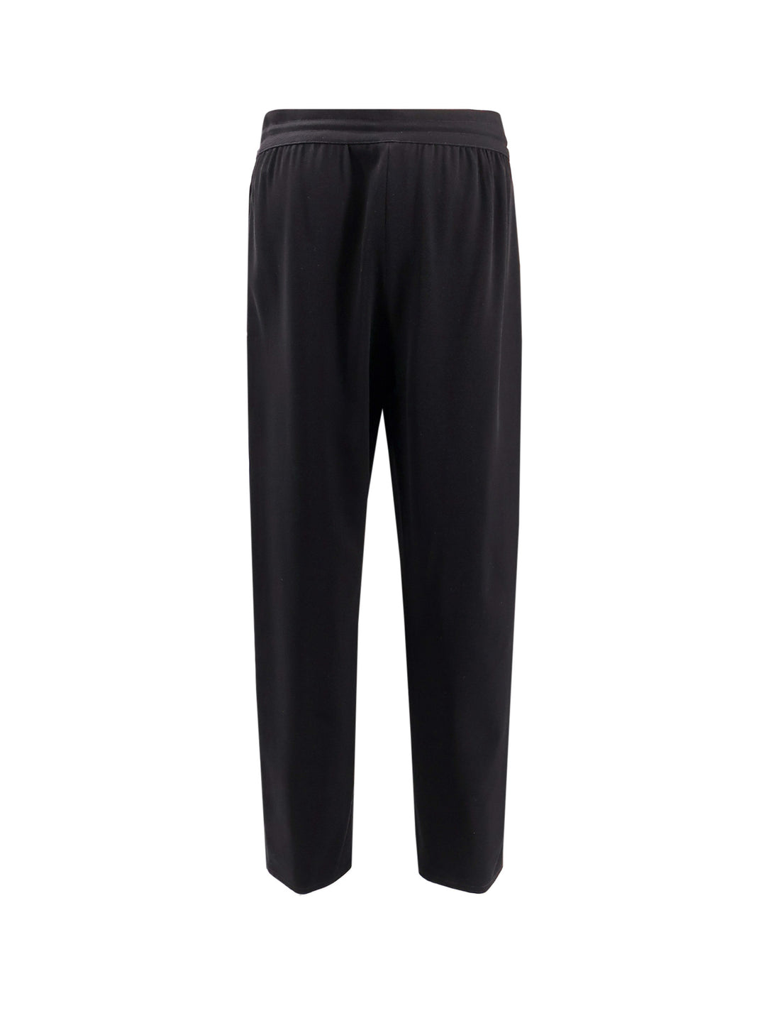 Wool blend trouser with adjustable drawstring