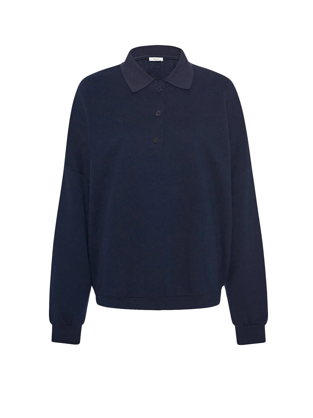 Oversize cotton polo shirt