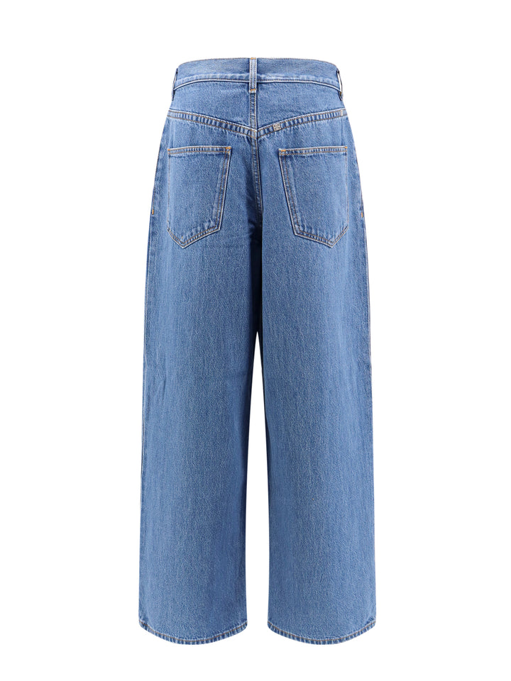 Cotton jeans with metal 4G detail