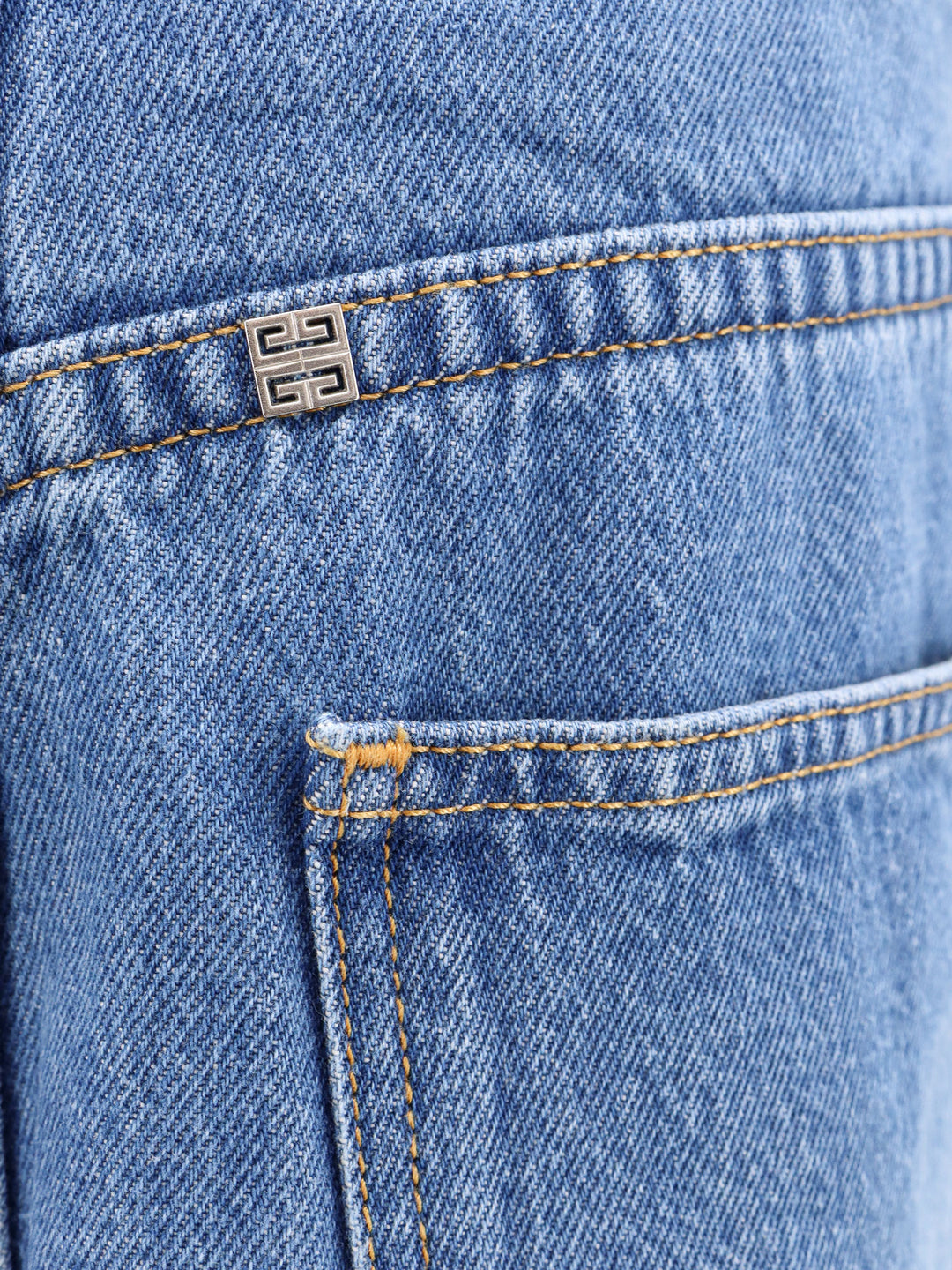 Cotton jeans with metal 4G detail