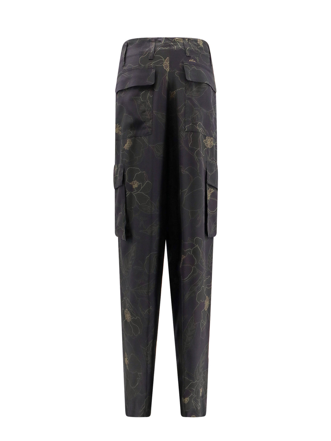 Silk cargo trouser