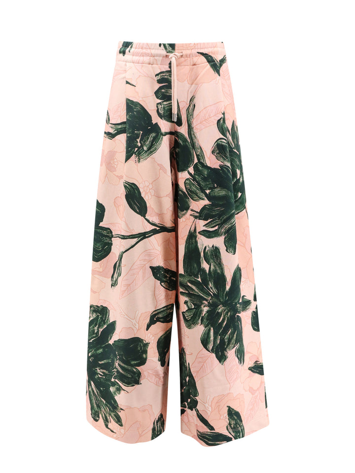 Cotton trouser with floral print