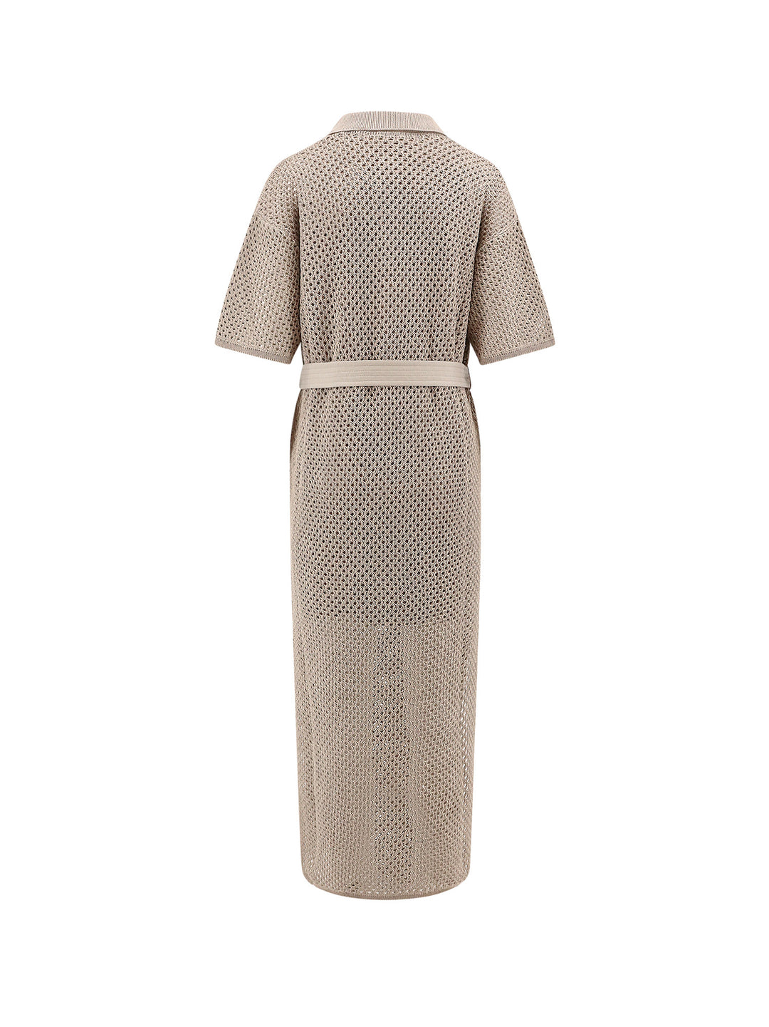 Perforated cotton dress