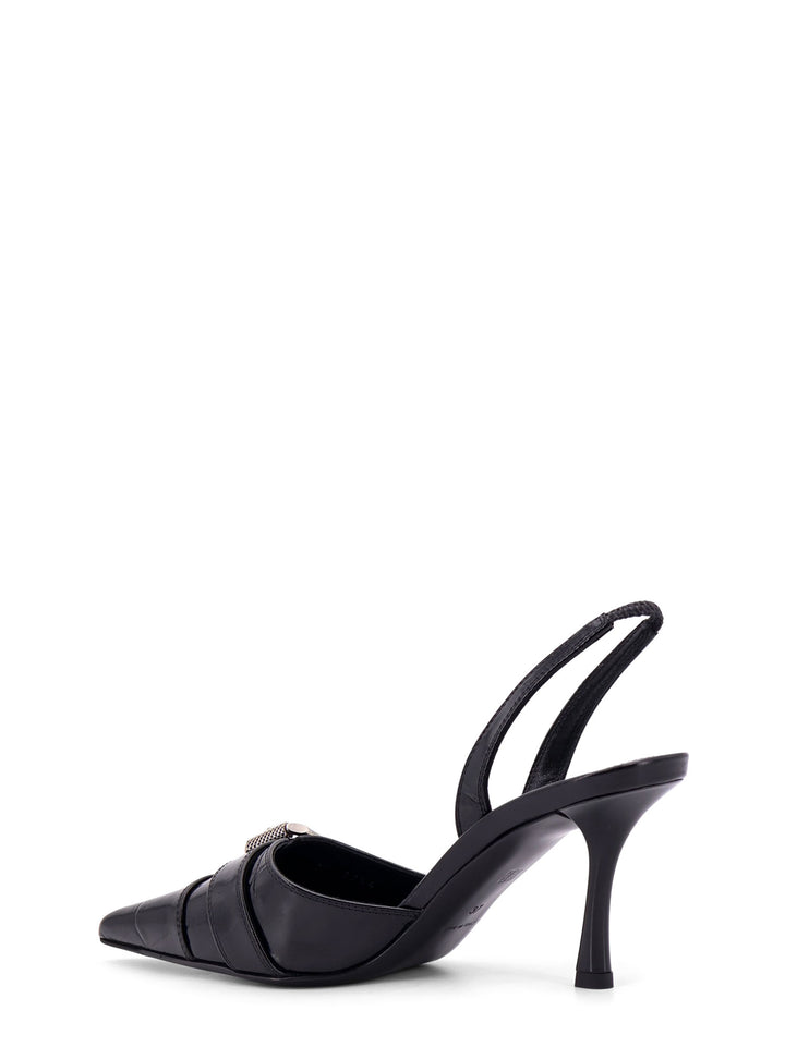 Voyou leather slingback