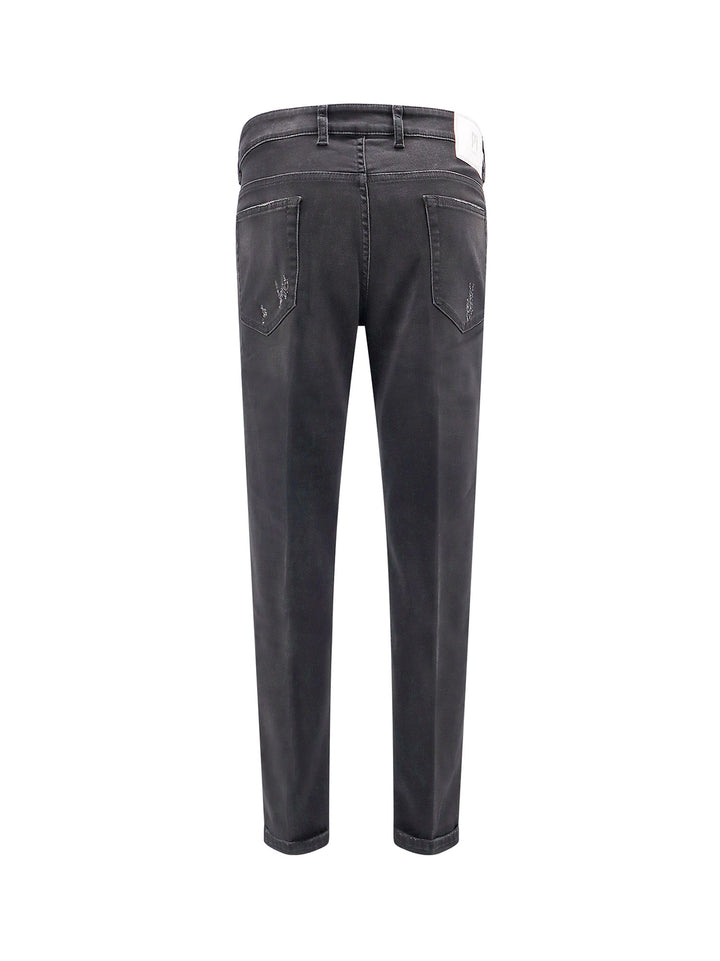 Cotton trouser with rippings detail