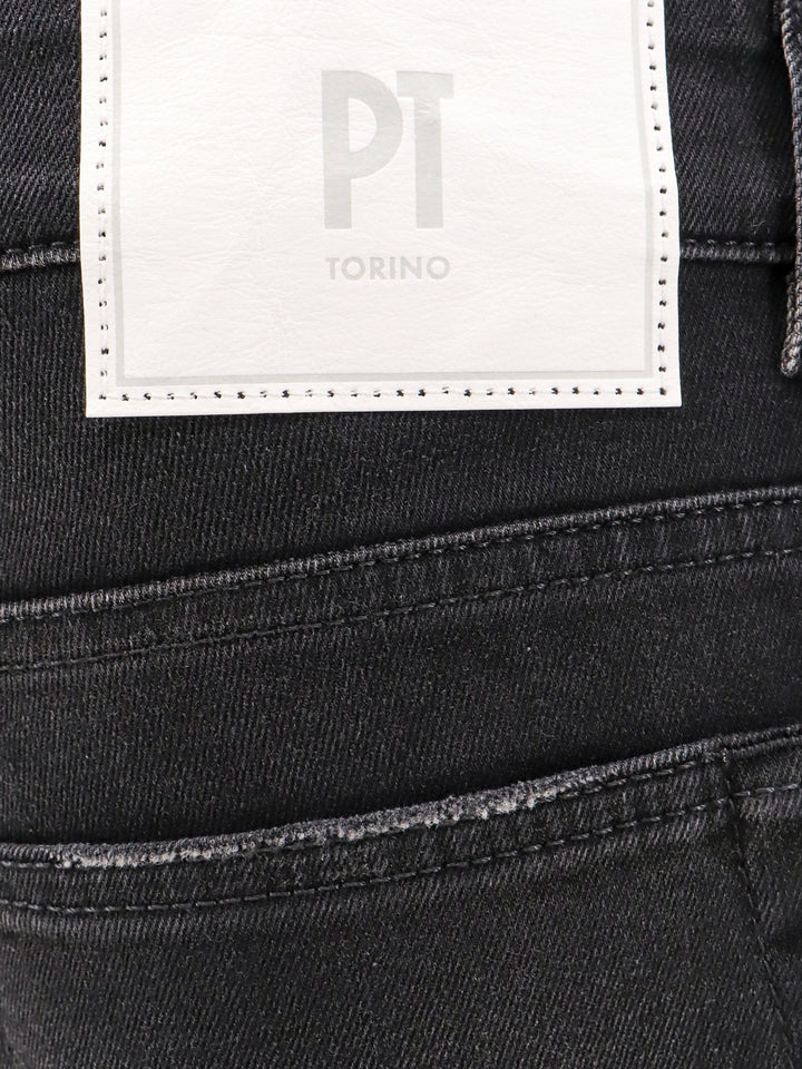 Cotton trouser with rippings detail