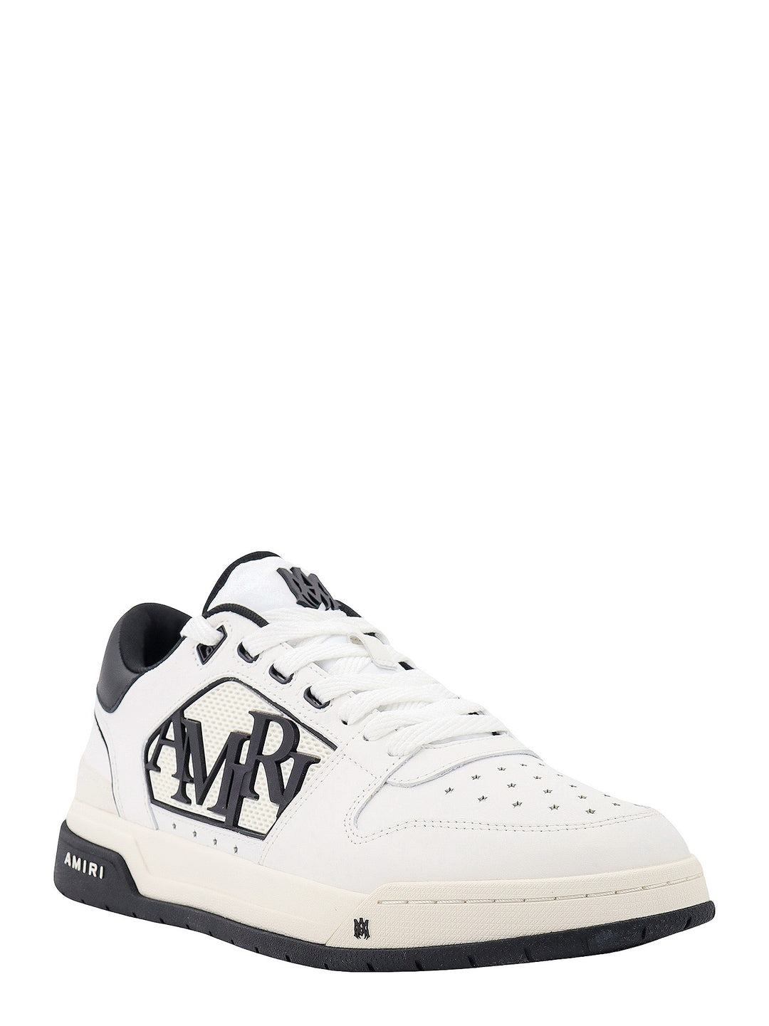 Leather sneakers with lateral logo