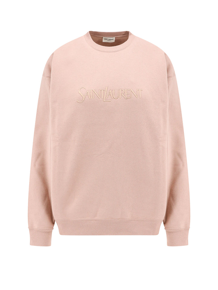 Certified cotton sweatshirt with embroidered logo