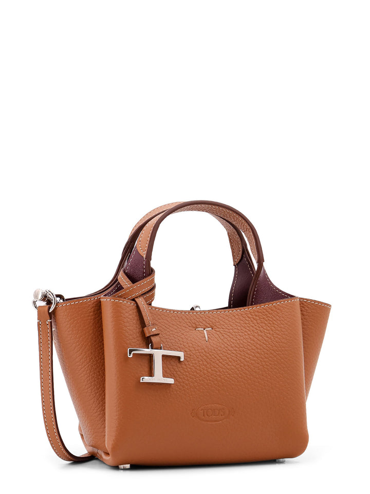 Tod's Micro Bag with logo engraving and double leather handle