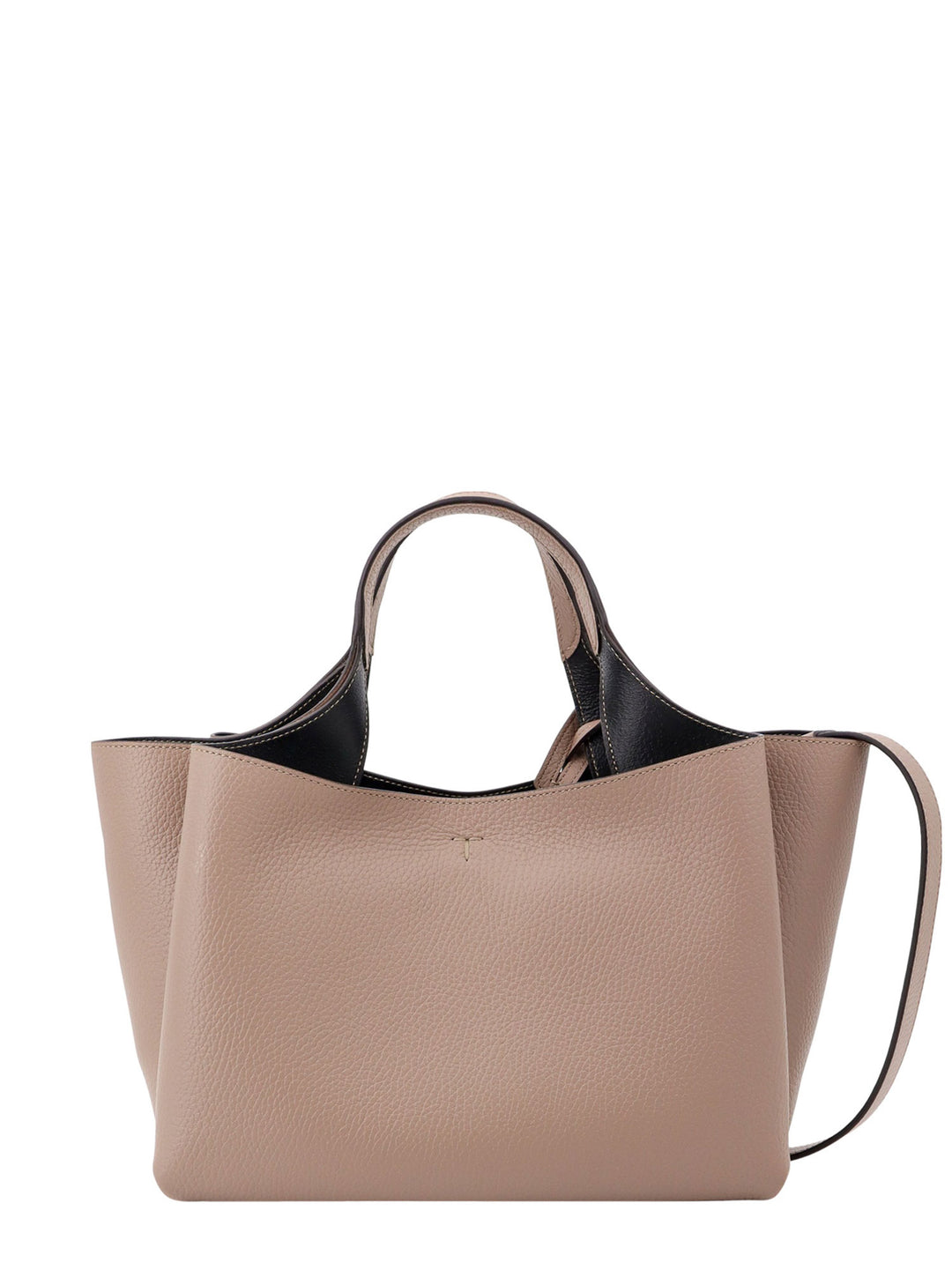 Leather handbag with T Timeless detail