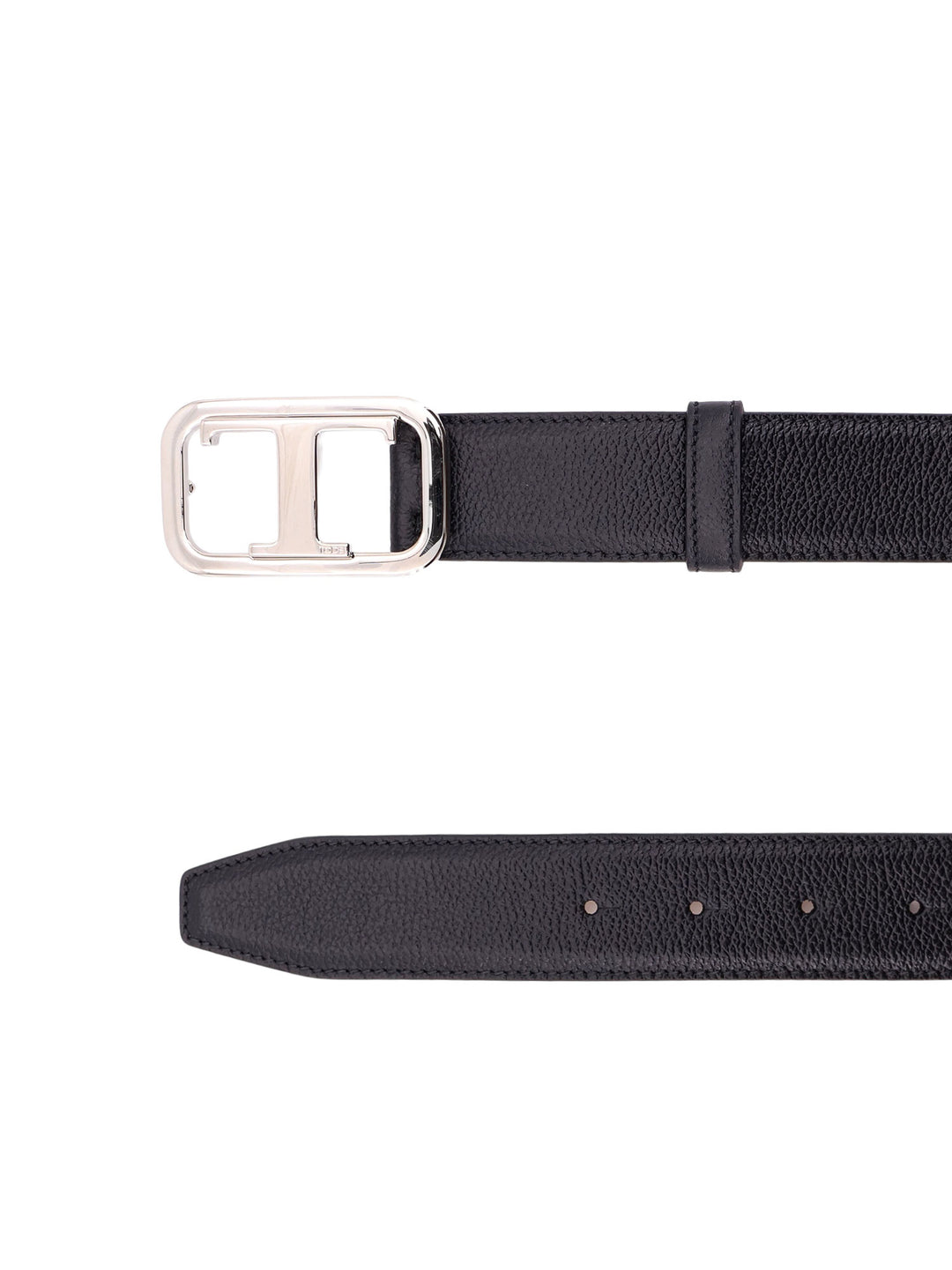 Leather belt with Tod's T Monogram rectangular buckle