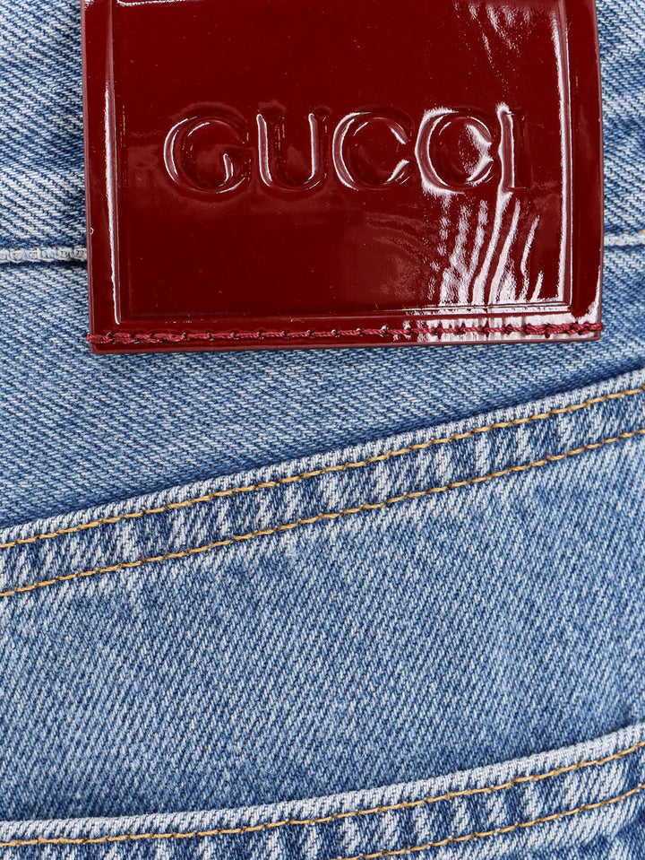 Cotton jeans with Rossa Ancora back logo patch