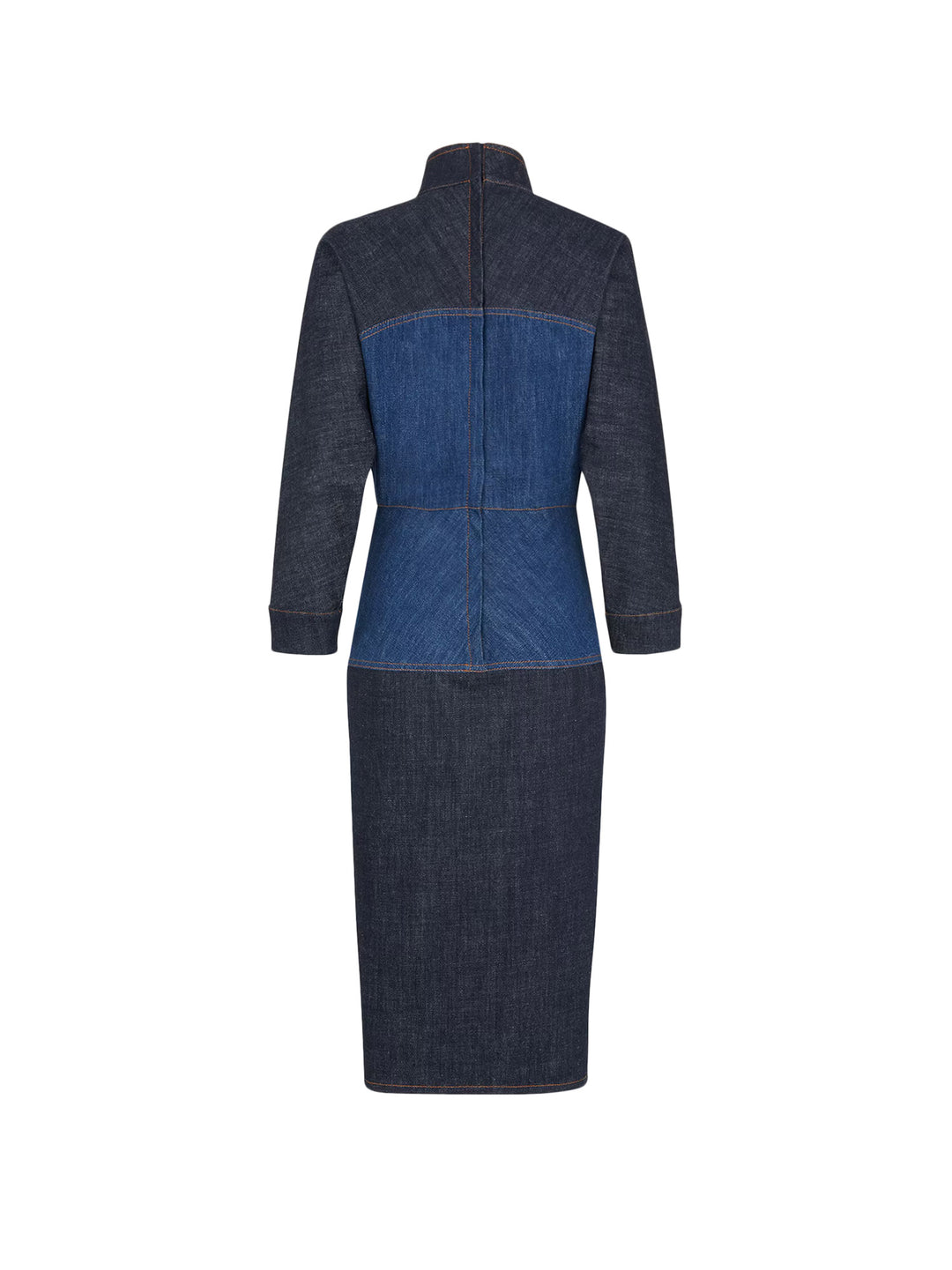 Bicolor Denim Dress