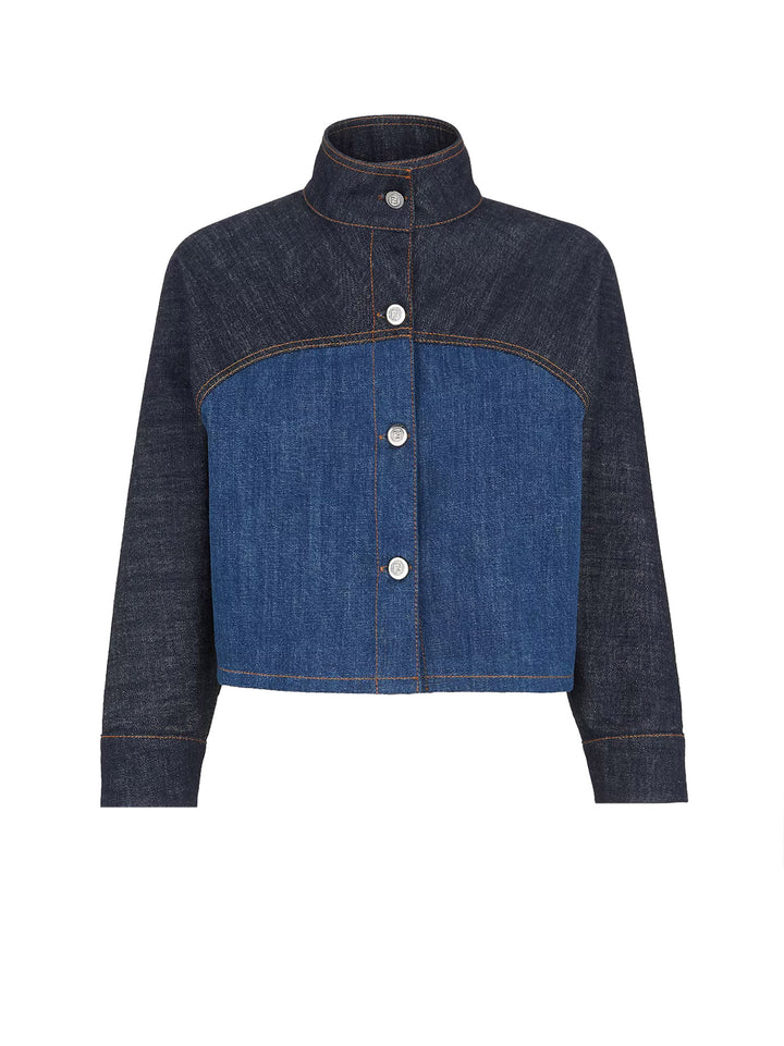 Bicolor Denim Jacket