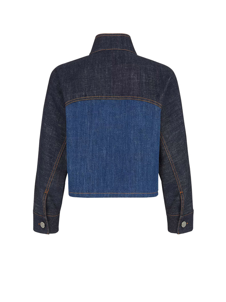 Bicolor Denim Jacket