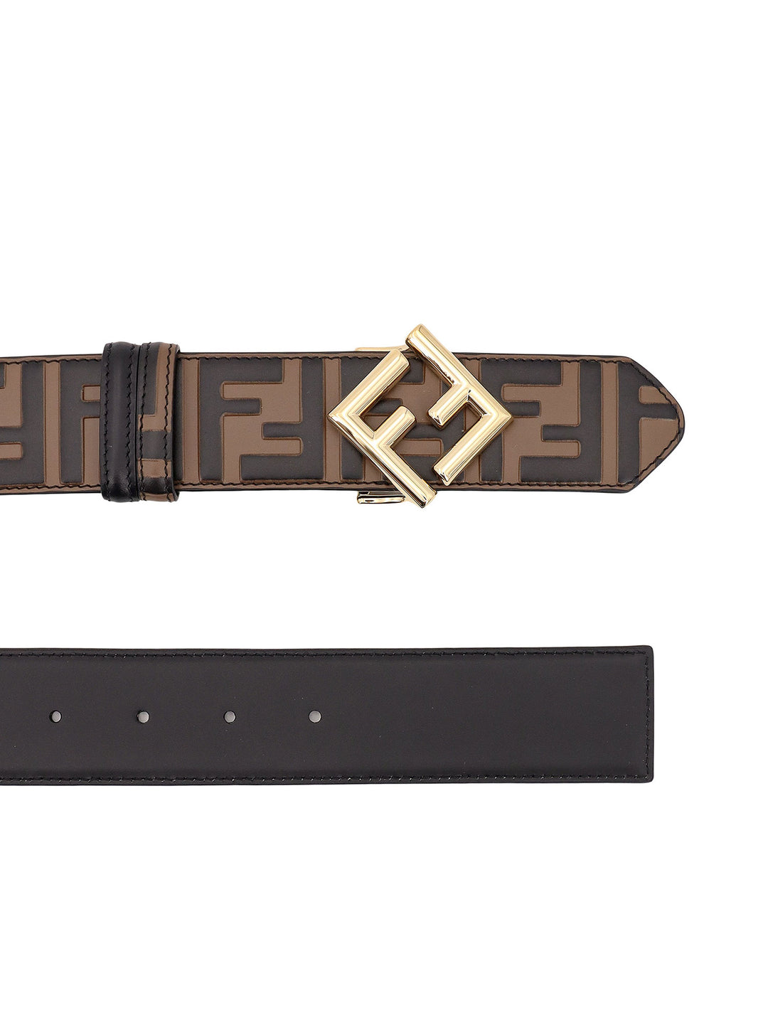 Leather reversible belt