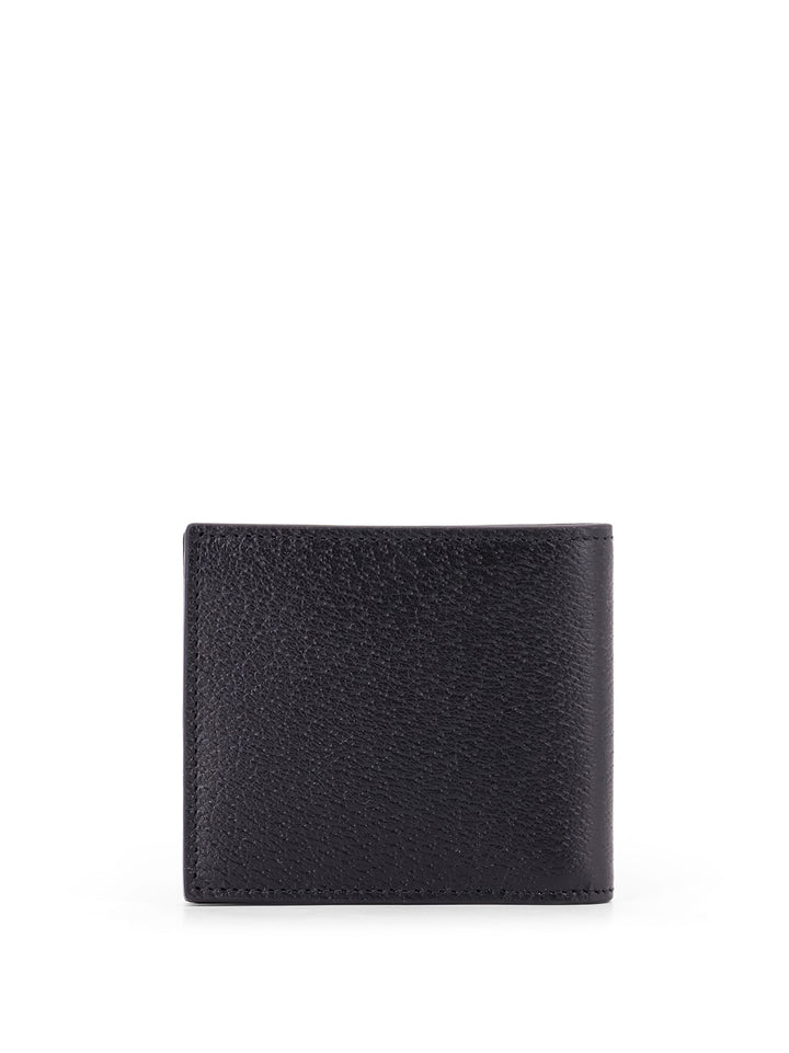 Leather wallet with frontal GG logo