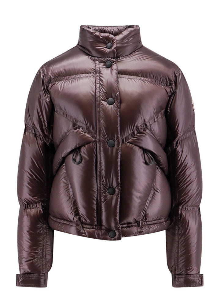 Padded and quilted nylon jacket