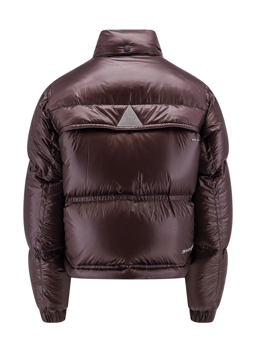 Padded and quilted nylon jacket