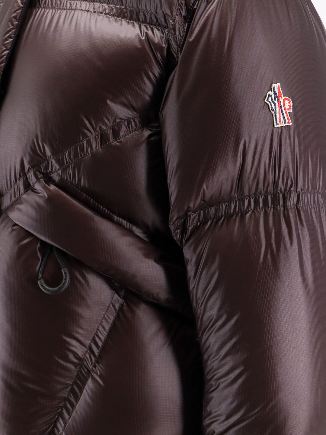 Padded and quilted nylon jacket