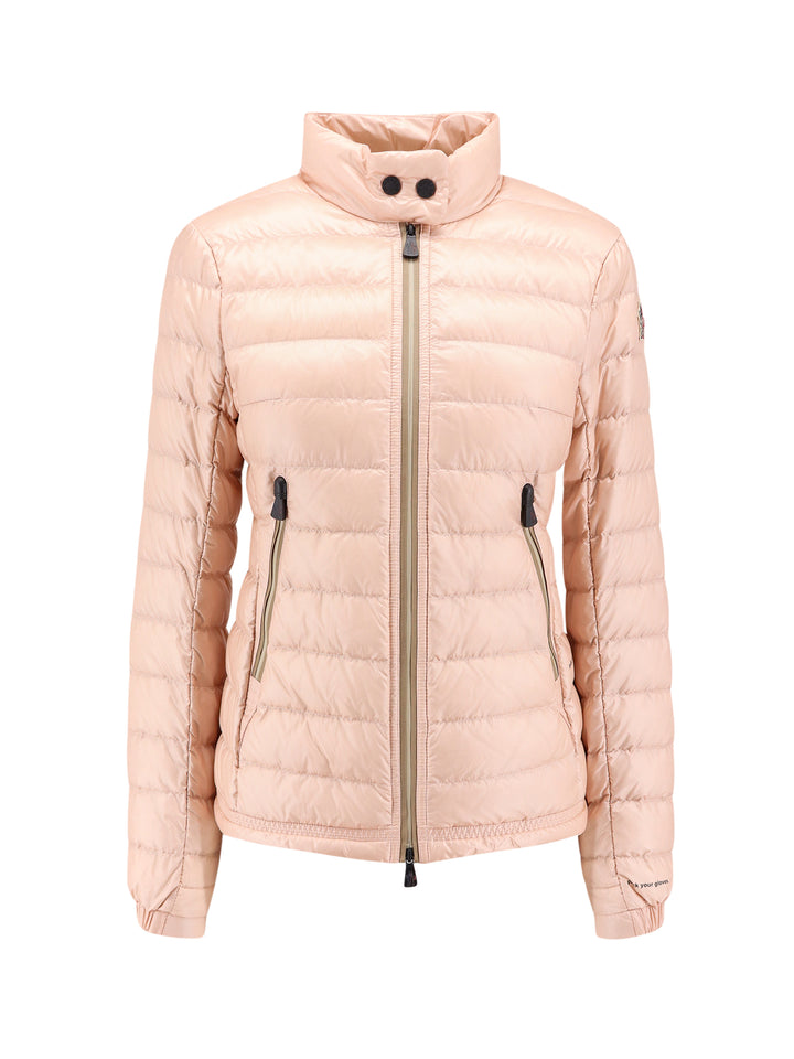 Padded and quilted nylon jacket