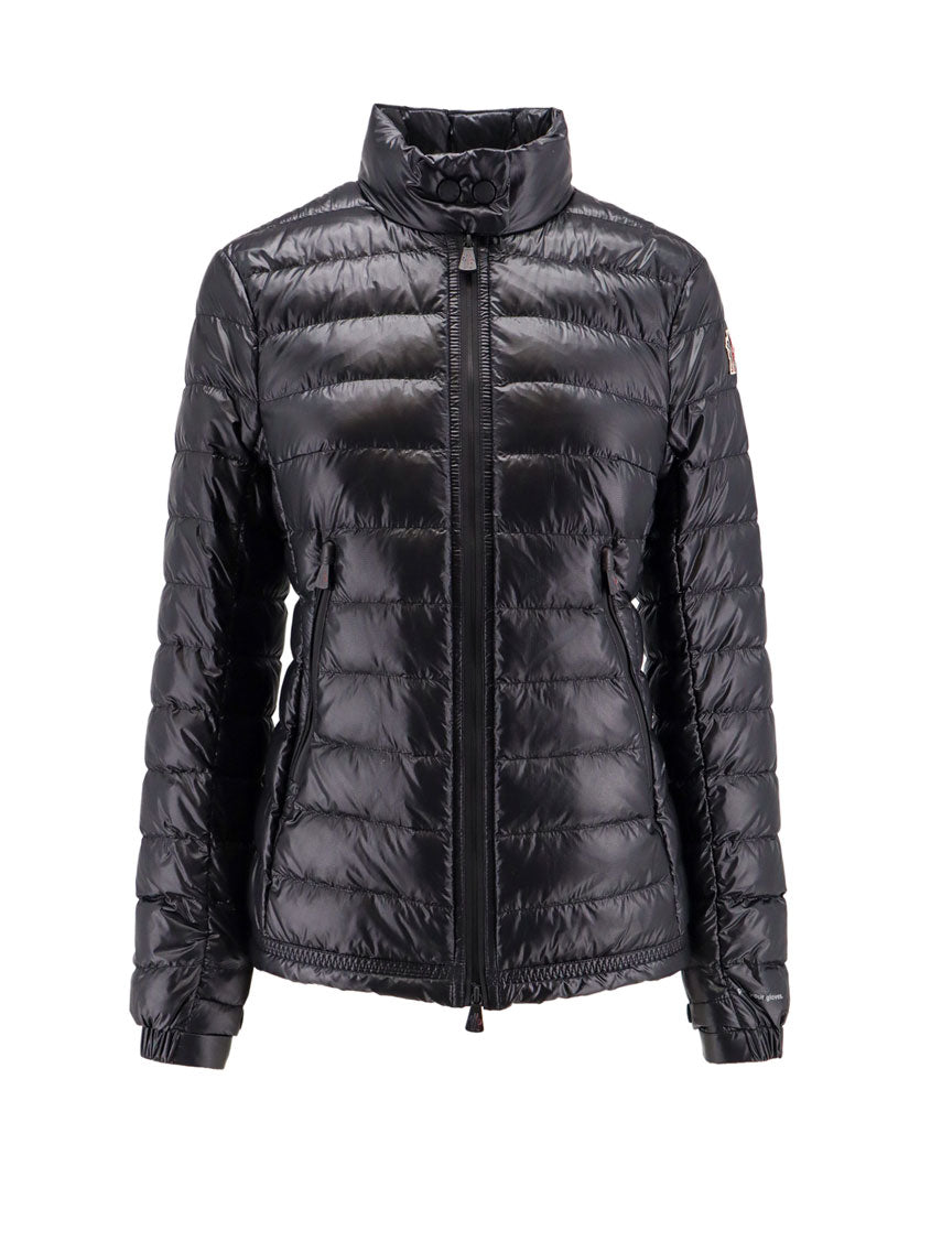 Padded and quilted nylon jacket